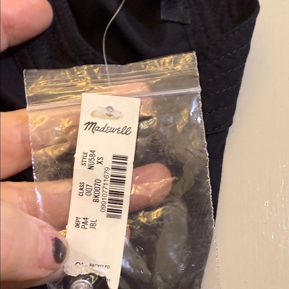 Madewell Flutter Sleeve Button-Front Mini Dress in Poplin Size XS - Picture 6 of 12